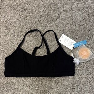 NWT Sweetflexx Bra size Large Resistance Activewear Black